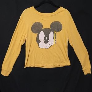 Disney "Pissed Mickey"- lightweight Scoopneck T-Shirt-Med-new with tags
